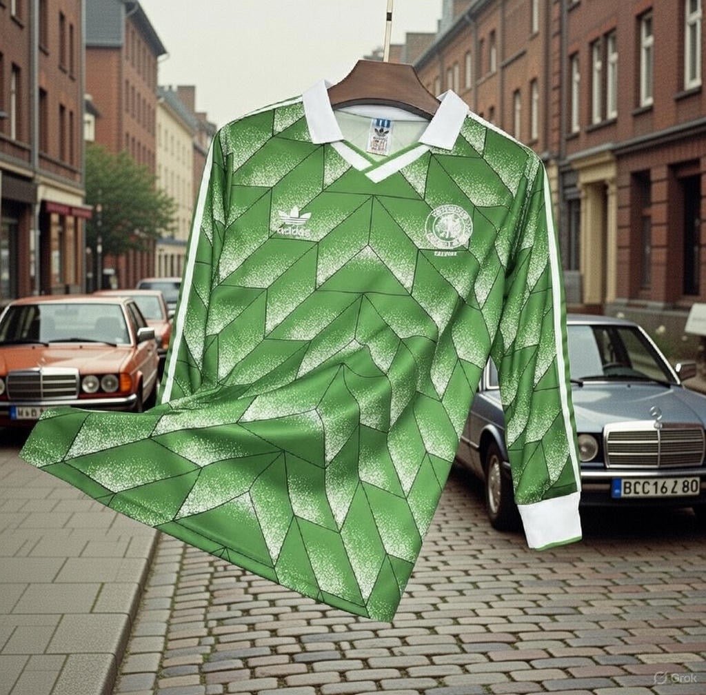 Germany (West) 🇩🇪 1988/90 Away Long Sleeve Jersey. - World Cup Retro Soccer Shop