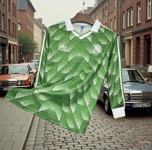 Germany (West) 🇩🇪 1988/90 Away Long Sleeve Jersey. - World Cup Retro Soccer Shop
