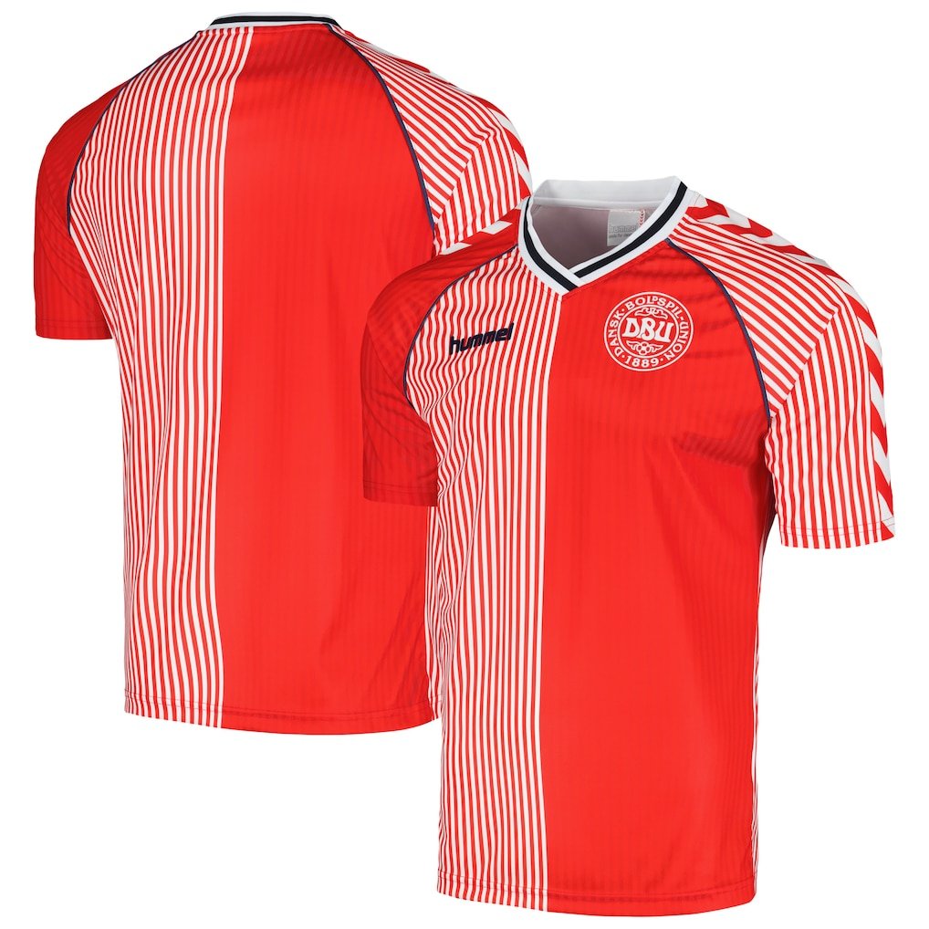 Denmark 🇩🇰 1986 World Cup Home Jersey. - World Cup Retro Soccer Shop