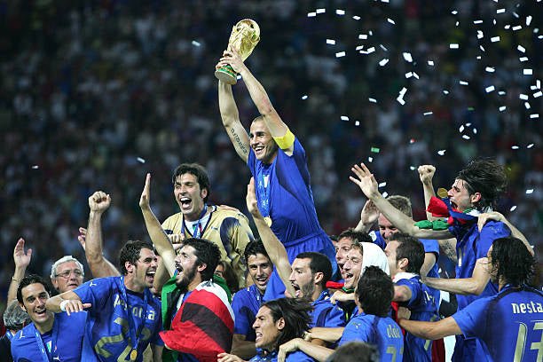 Italy 🇮🇹 2006 World Cup “Champions” Home Jersey. - World Cup Retro Soccer Shop