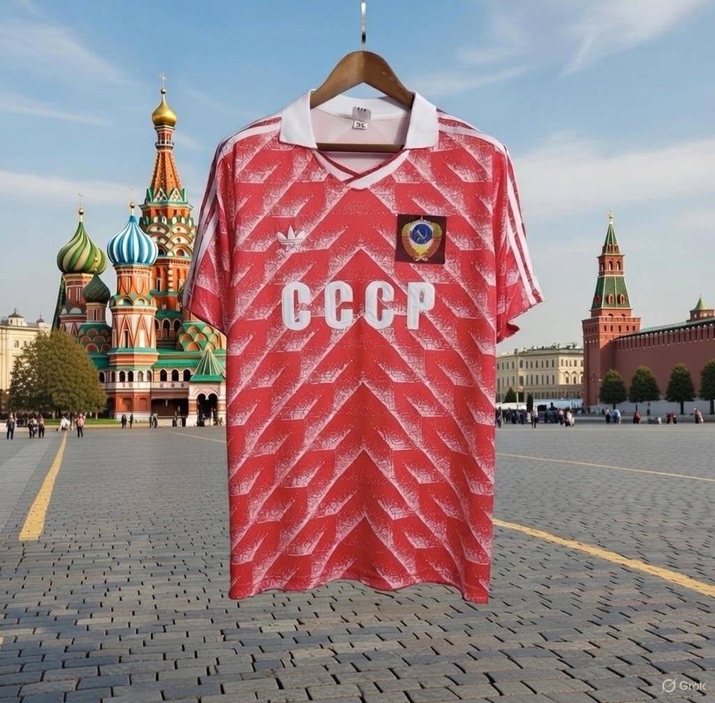 Soviet Union CCCP Euro 1988 Home Jersey. - World Cup Retro Soccer Shop