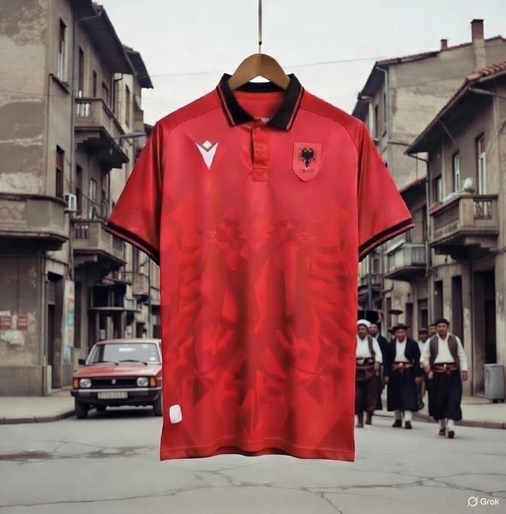 Albania 🇦🇱 2023/24 Home Jersey. - World Cup Retro Soccer Shop