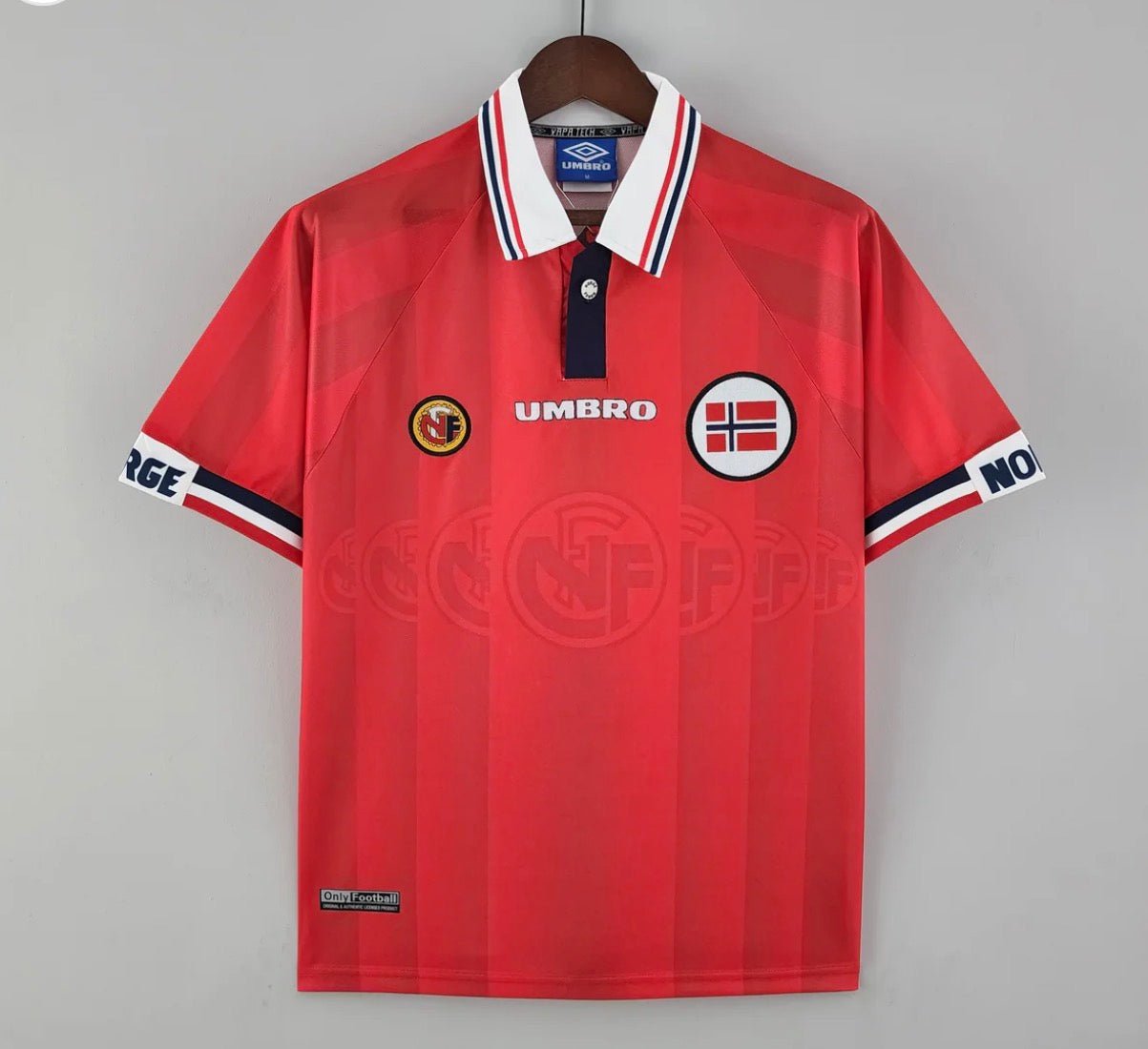 Norway 🇳🇴 1998/2000 Home Jersey. - World Cup Retro Soccer Shop