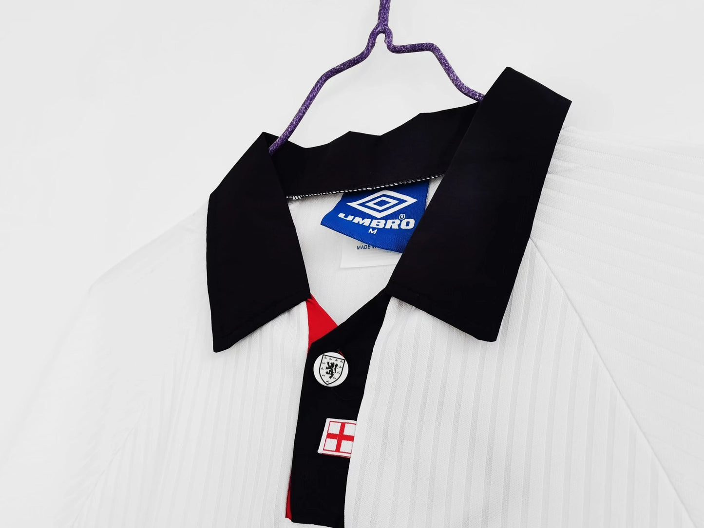 England 🏴󠁧󠁢󠁥󠁮󠁧󠁿 1998 World Cup “Long Sleeve” Home Jersey. - World Cup Retro Soccer Shop