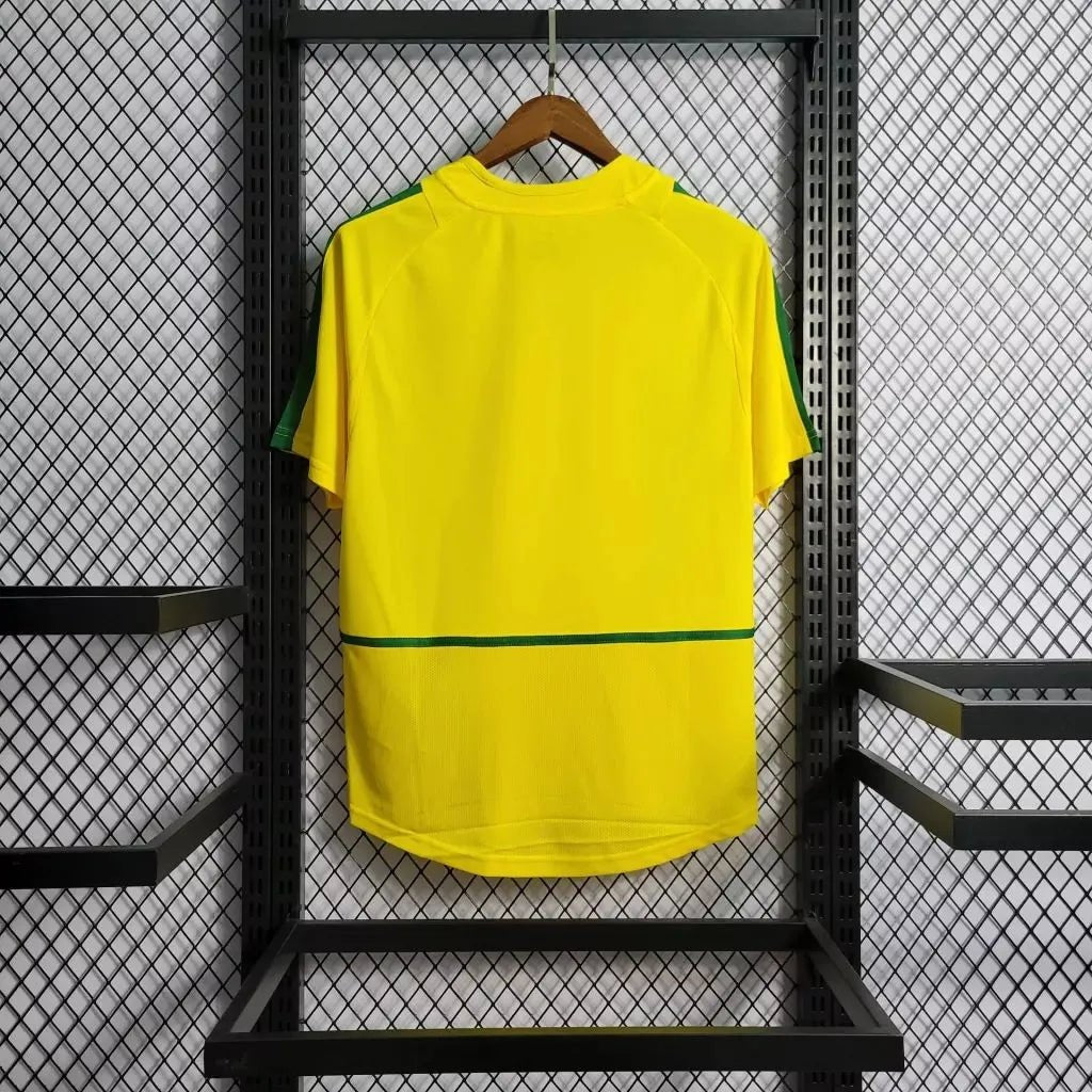 Brazil 🇧🇷 2002 World Cup “Champions” Home Jersey. - World Cup Retro Soccer Shop