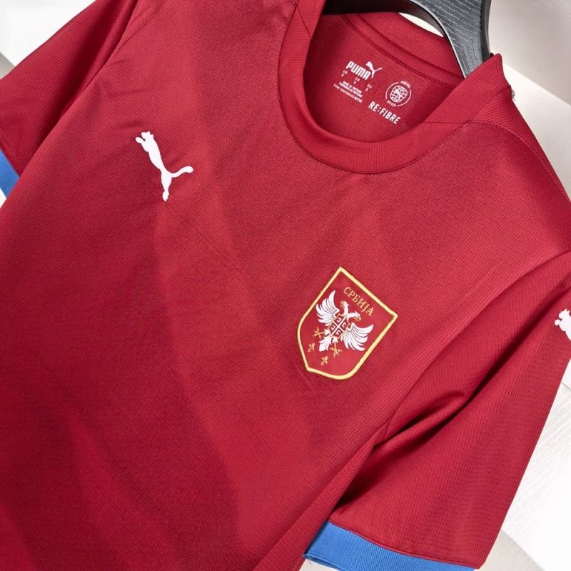 Serbia 🇷🇸 Euro 2024 Home Jersey. - World Cup Retro Soccer Shop