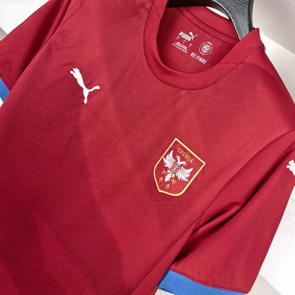 Serbia 🇷🇸 Euro 2024 Home Jersey. - World Cup Retro Soccer Shop