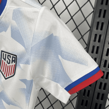 USA 🇺🇸 2025 Kids Kit Set, Home Jersey Shorts & Socks. - World Cup Retro Soccer Shop
