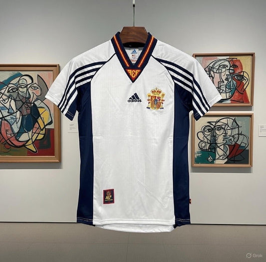 Spain 🇪🇸 1998 World Cup Away Jersey. - World Cup Retro Soccer Shop