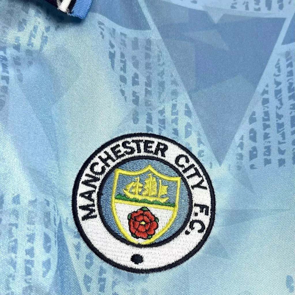 Manchester City FC 89/91 Home Retro Jersey.
