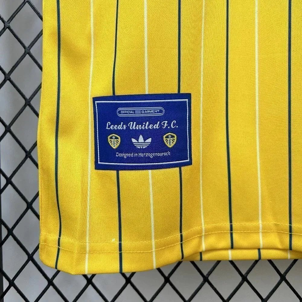 Leeds United 25/26 Adidas Icons Collection Retro Kit. - World Cup Retro Soccer Shop