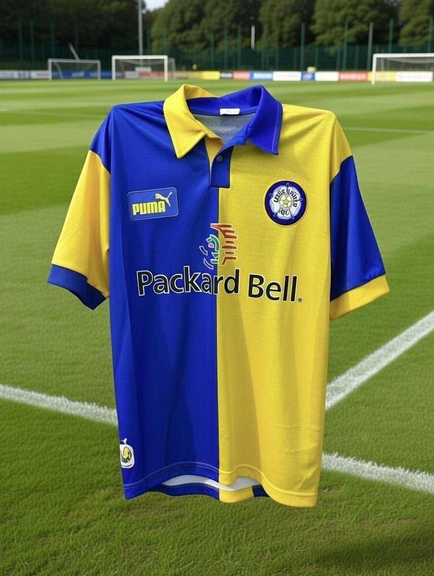 Leeds United 1997/98 Retro Away Kit. - World Cup Retro Soccer Shop