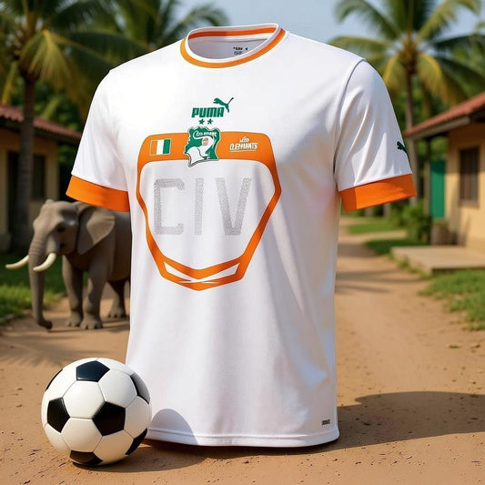 Ivory Coast 🇨🇮 2022 World Cup Away Jersey. - World Cup Retro Soccer Shop