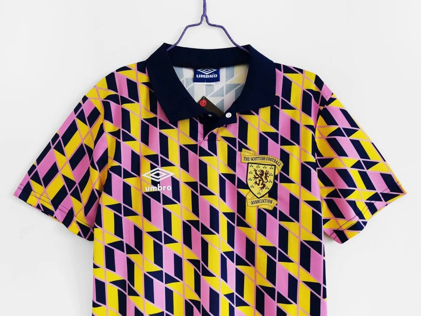 Scotland 🏴󠁧󠁢󠁳󠁣󠁴󠁿 1990 World Cup Third Jersey. - World Cup Retro Soccer Shop