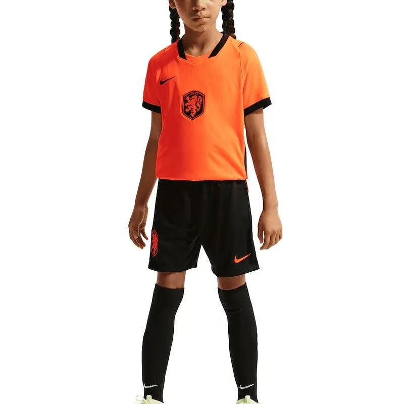 Netherlands 🇳🇱 World Cup 2026 Kids Kit Set, Home Jersey Shorts & Socks.
