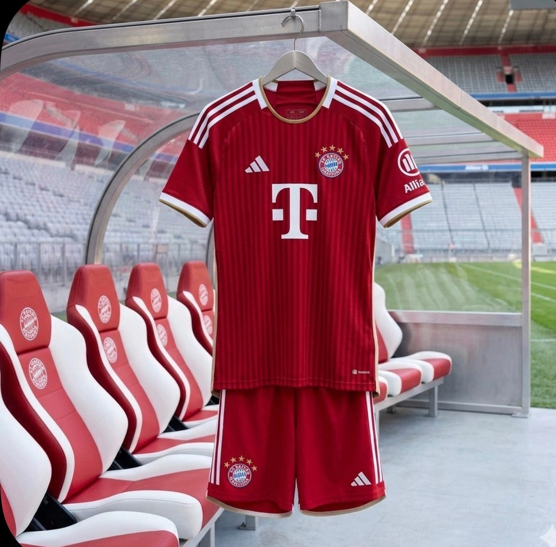 Bayern Munich 26/27 Home Kids Kit Set, Home Jersey, Shorts & Socks.