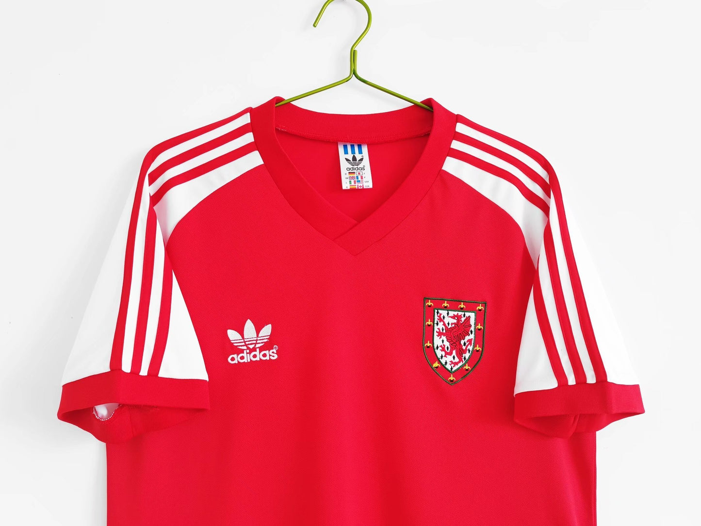 Wales 🏴󠁧󠁢󠁷󠁬󠁳󠁿 1982 Home Jersey. - World Cup Retro Soccer Shop