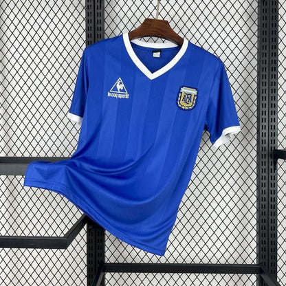 Argentina 🇦🇷 1986 World Cup “Champions” Away Jersey. - World Cup Retro Soccer Shop