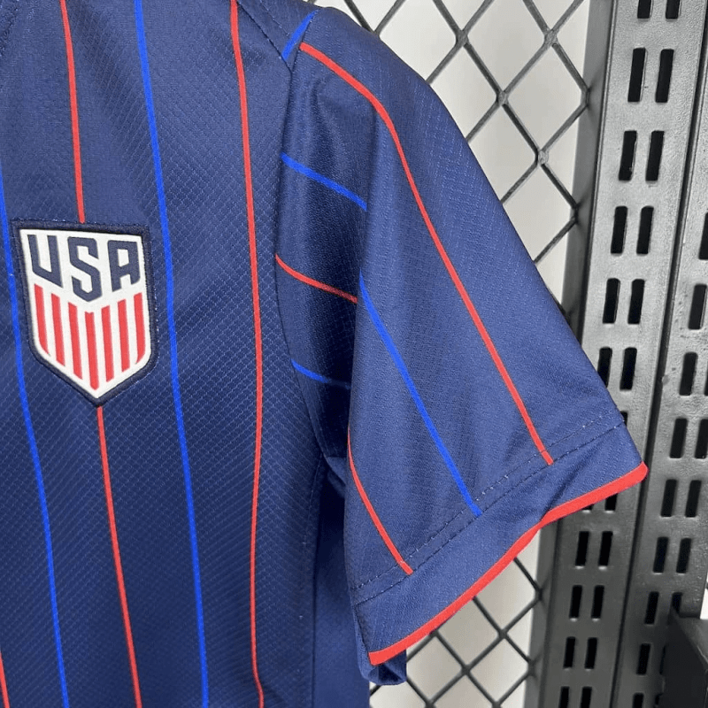 USA 🇺🇸 2025 Kids Kit Set, Away Jersey Shorts & Socks. - World Cup Retro Soccer Shop