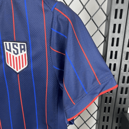 USA 🇺🇸 2025 Kids Kit Set, Away Jersey Shorts & Socks. - World Cup Retro Soccer Shop