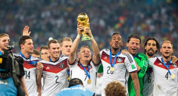 Germany 🇩🇪 2014 World Cup “Champions” Home Jersey. - World Cup Retro Soccer Shop
