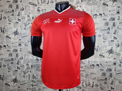 Switzerland 🇨🇭 2022 World Cup Home Jersey. - World Cup Retro Soccer Shop