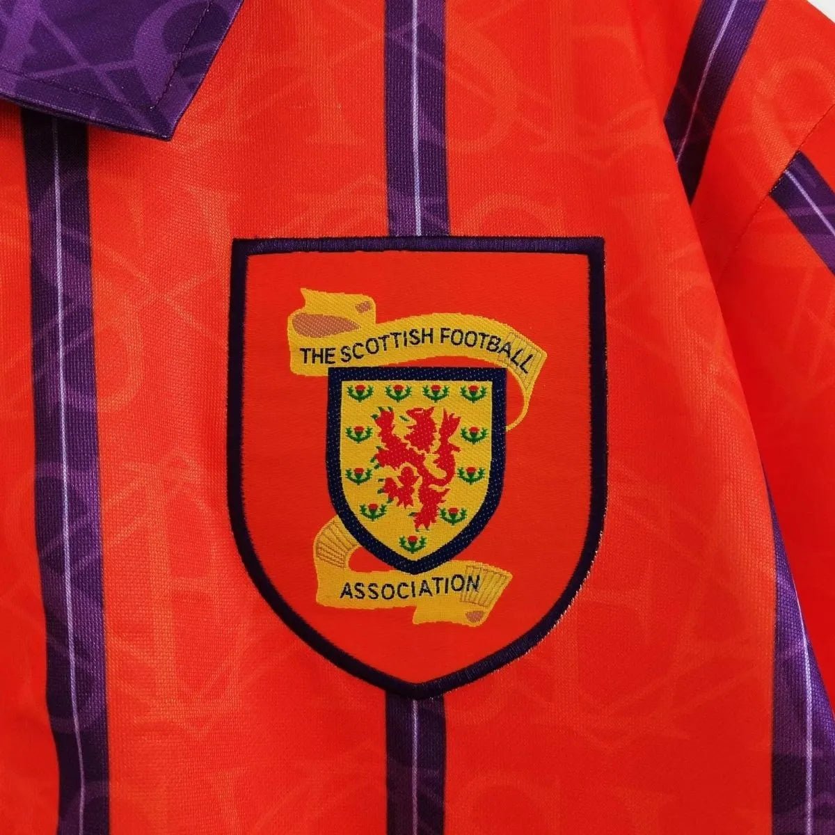 Scotland 🏴󠁧󠁢󠁳󠁣󠁴󠁿 1993/95 Away Jersey. - World Cup Retro Soccer Shop