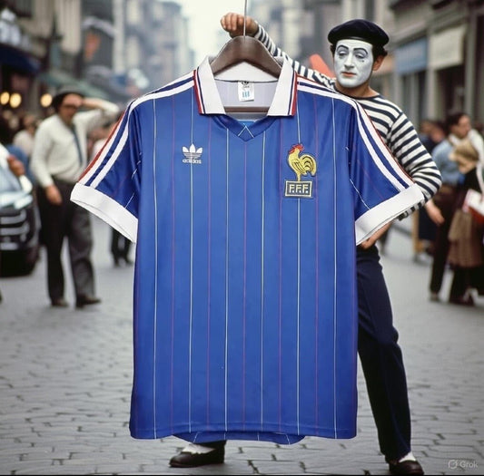 France 🇫🇷 1982 World Cup Home Jersey. - World Cup Retro Soccer Shop