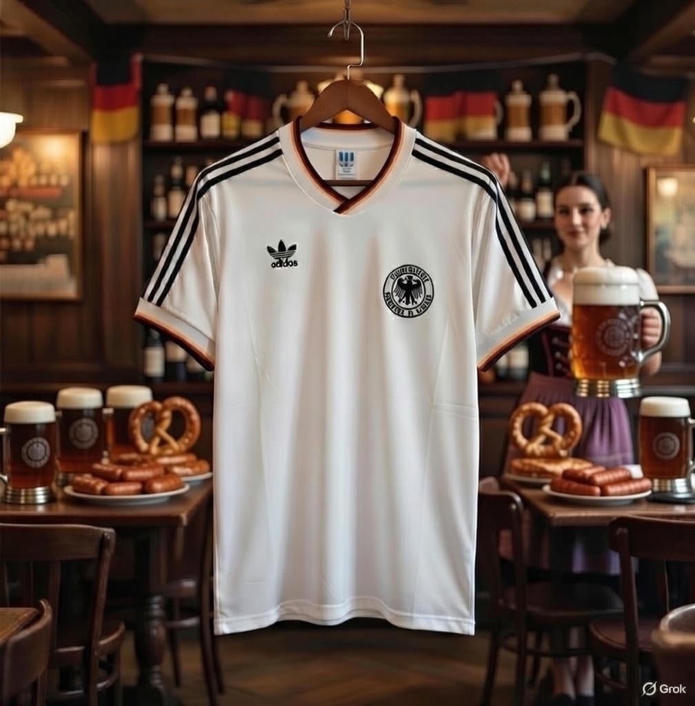 Germany 🇩🇪 1986 World Cup Home Jersey. - World Cup Retro Soccer Shop