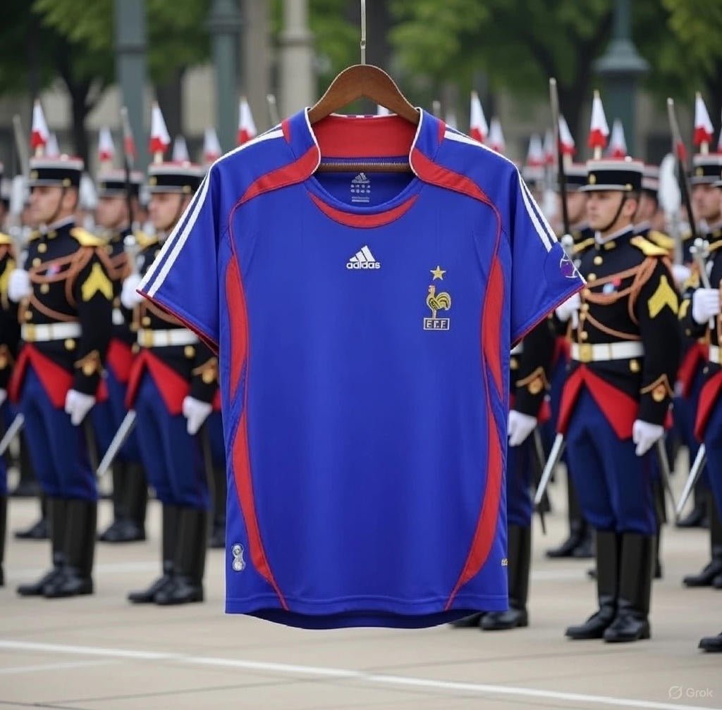 France 🇫🇷 2006 World Cup Home Jersey. - World Cup Retro Soccer Shop