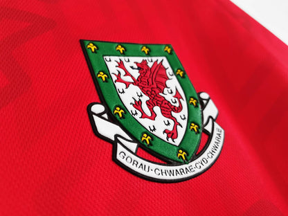 Wales 🏴󠁧󠁢󠁷󠁬󠁳󠁿 1993/94 Home Jersey. - World Cup Retro Soccer Shop