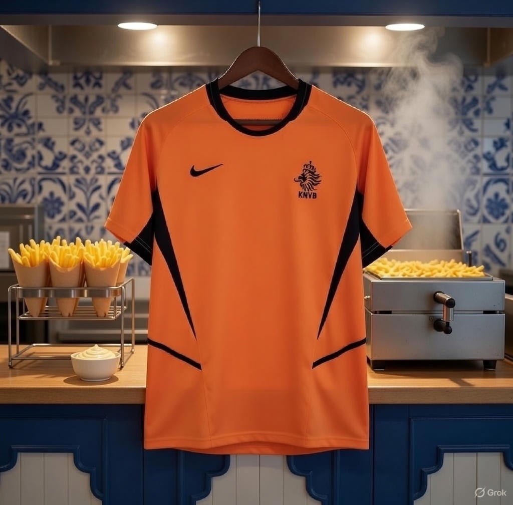 Netherlands 🇳🇱 2002 World Cup Home Jersey. - World Cup Retro Soccer Shop