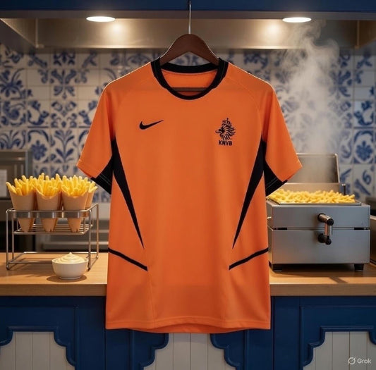 Netherlands 🇳🇱 2002 World Cup Home Jersey. - World Cup Retro Soccer Shop