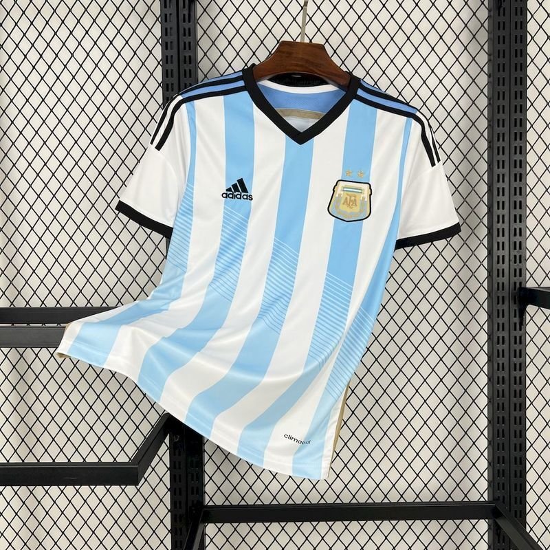 Argentina 🇦🇷 2014 World Cup Home Jersey. - World Cup Retro Soccer Shop