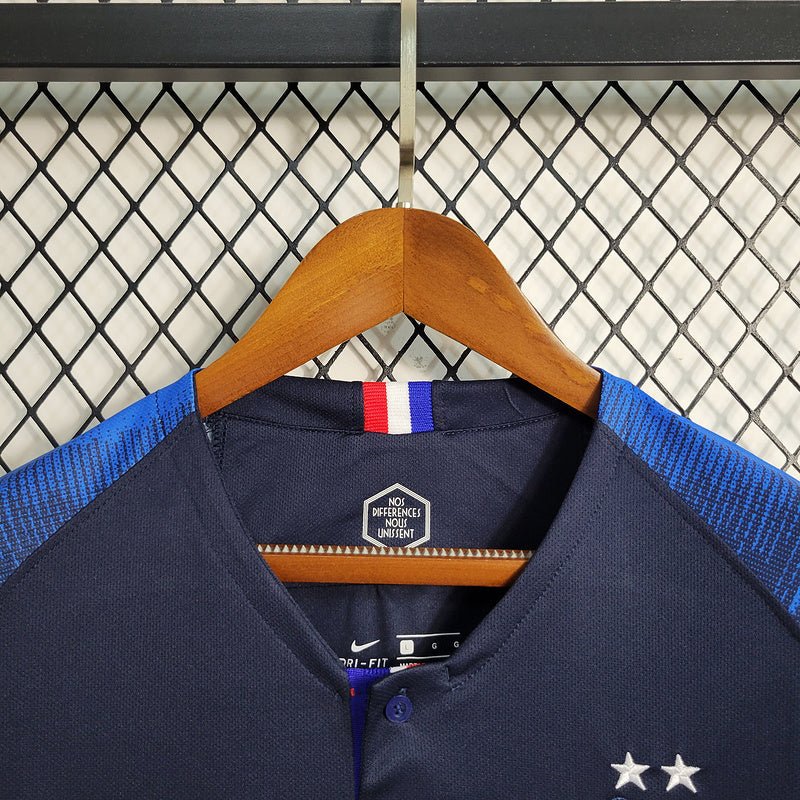 France 🇫🇷 2018 World Cup Champions Home Jersey. - World Cup Retro Soccer Shop