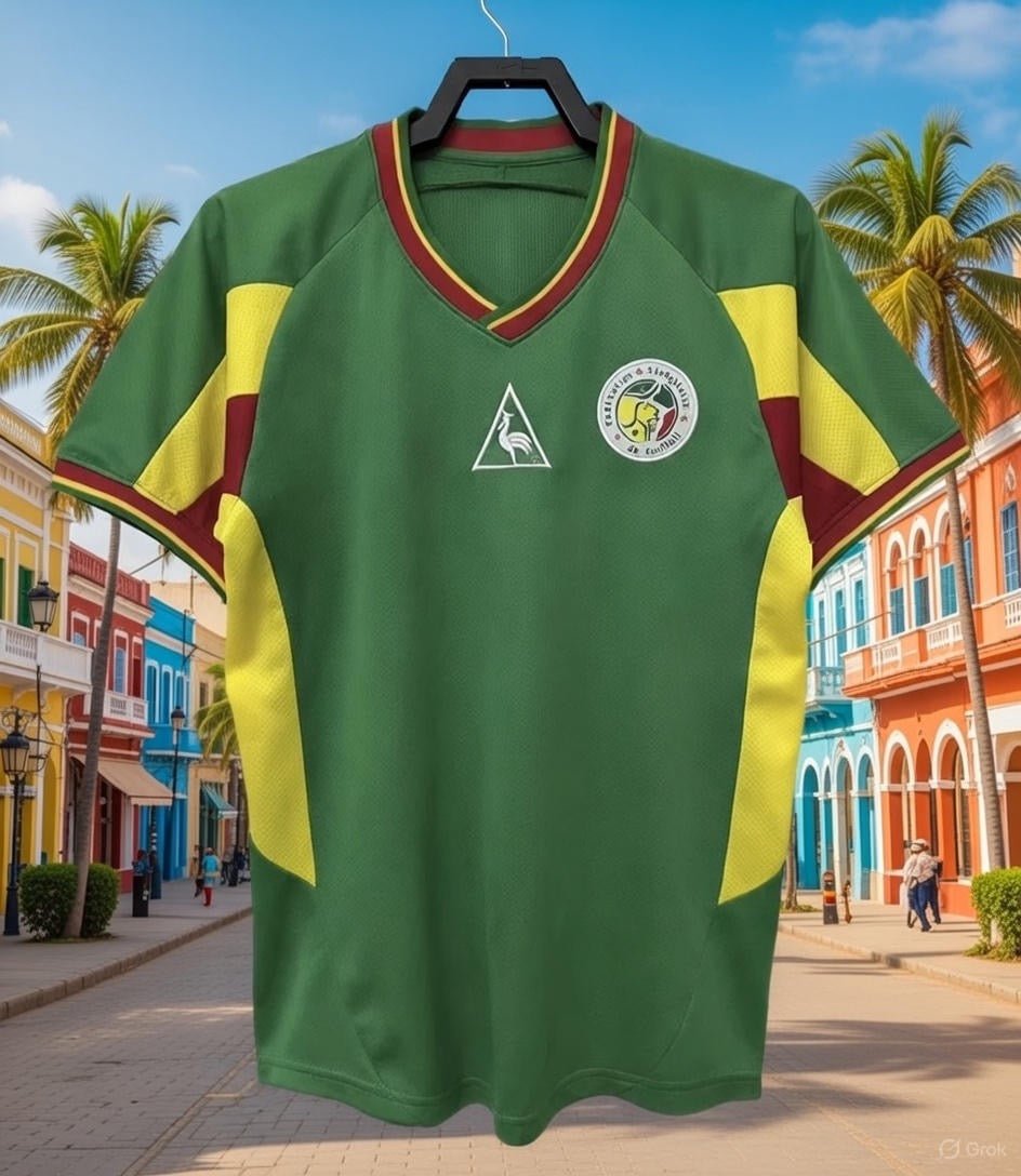 Senegal 🇸🇳 2002 World Cup Away Jersey. - World Cup Retro Soccer Shop