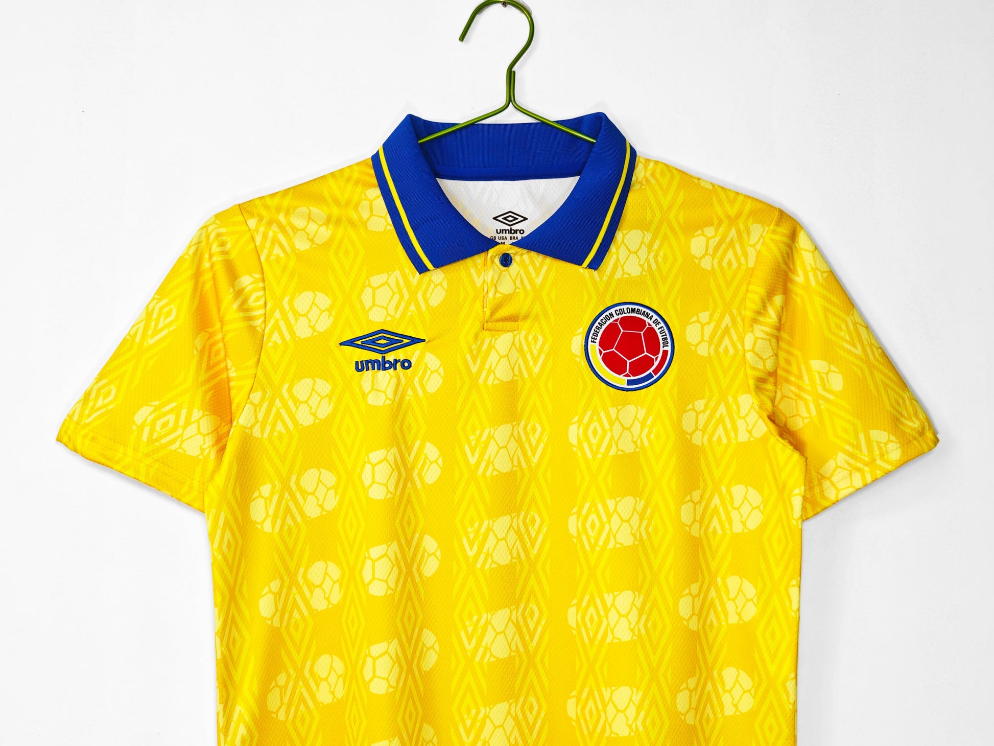 Colombia 🇨🇴 1993 World Cup Home Jersey. - World Cup Retro Soccer Shop