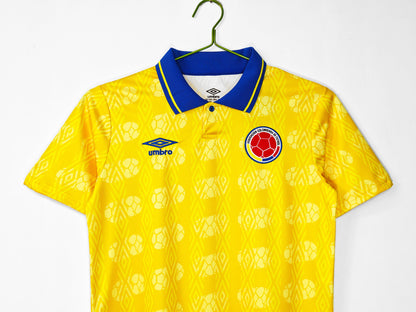 Colombia 🇨🇴 1993 World Cup Home Jersey. - World Cup Retro Soccer Shop