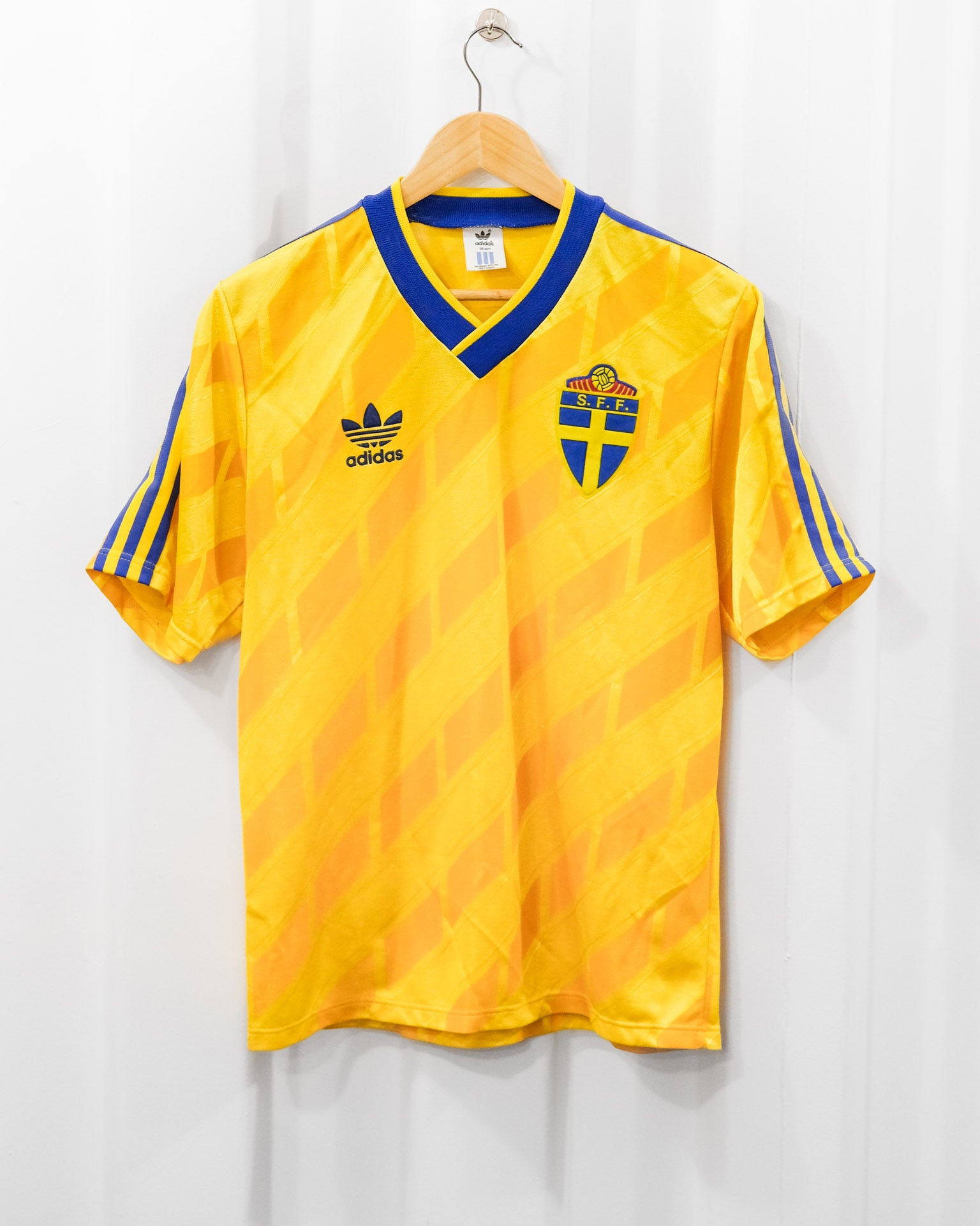 Sweden 🇸🇪 1990 “Italia 90” World Cup Home Jersey. - World Cup Retro Soccer Shop