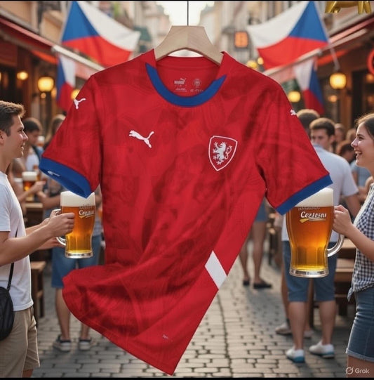 Czech Republic 🇨🇿 2024/25 Home Jersey. - World Cup Retro Soccer Shop