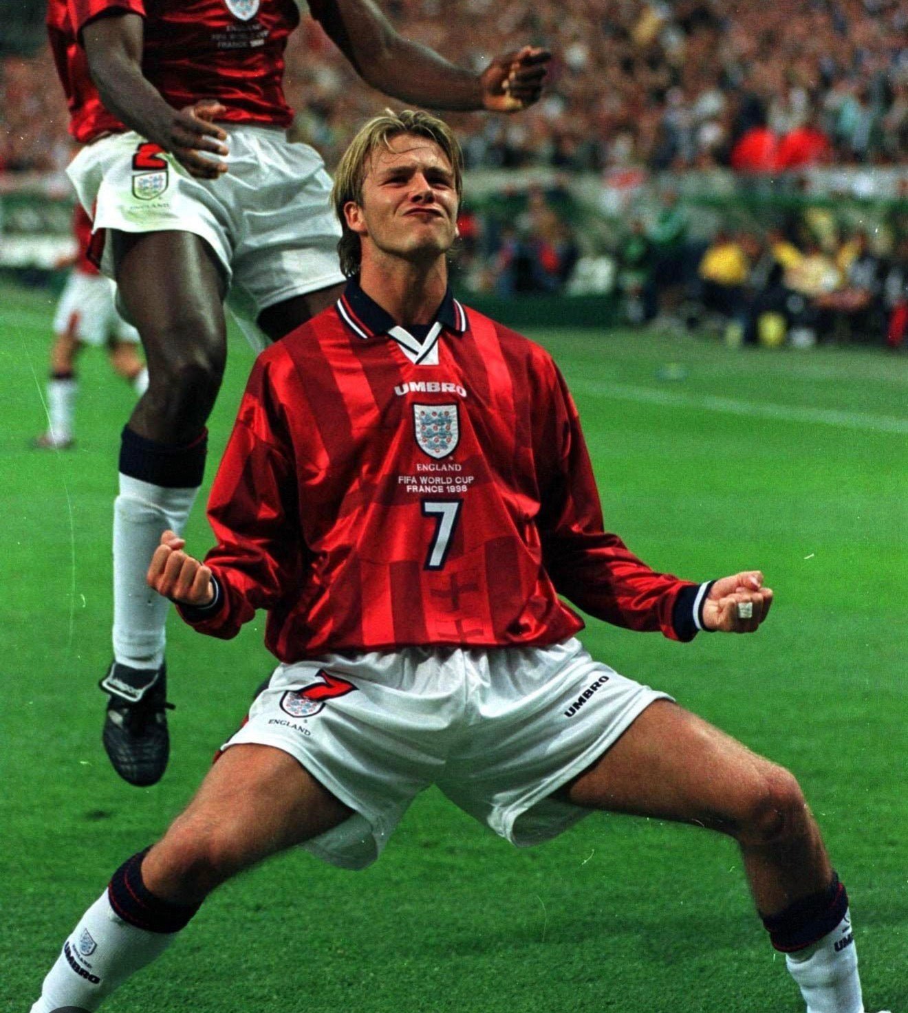 England 🏴󠁧󠁢󠁥󠁮󠁧󠁿 1998 World Cup Away Jersey. - World Cup Retro Soccer Shop