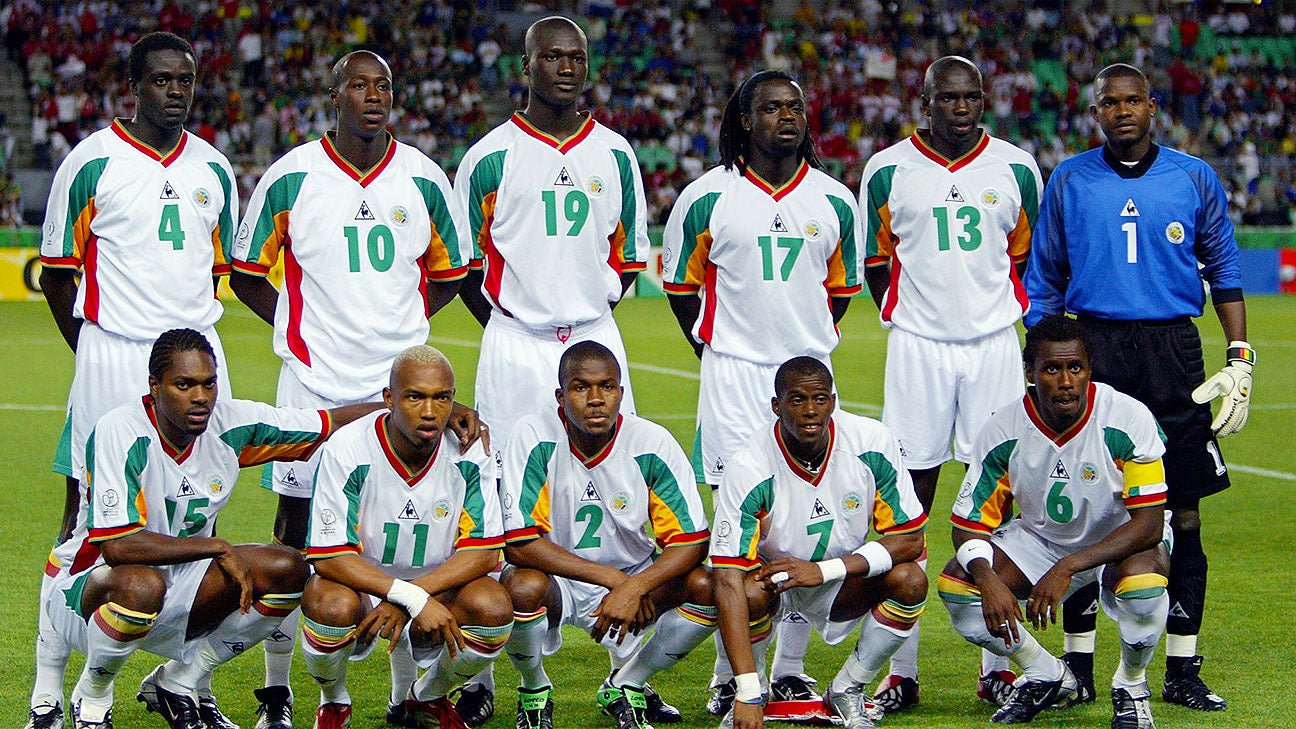 Senegal 🇸🇳 2002 World Cup Home Jersey. - World Cup Retro Soccer Shop
