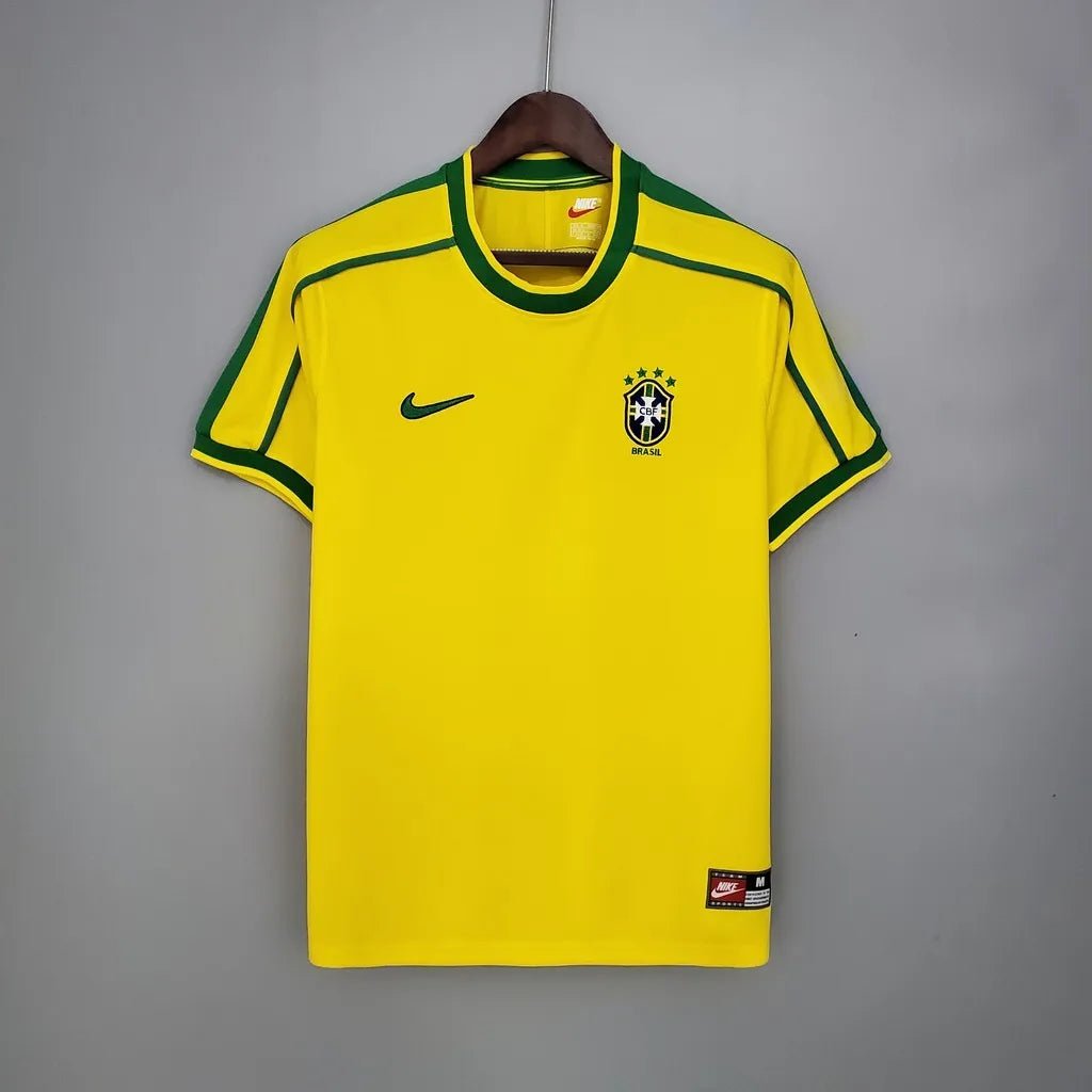 Brazil 🇧🇷 1998 World Cup Home Jersey. - World Cup Retro Soccer Shop
