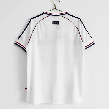 France 🇫🇷 1998 World Cup Champions Away Jersey. - World Cup Retro Soccer Shop