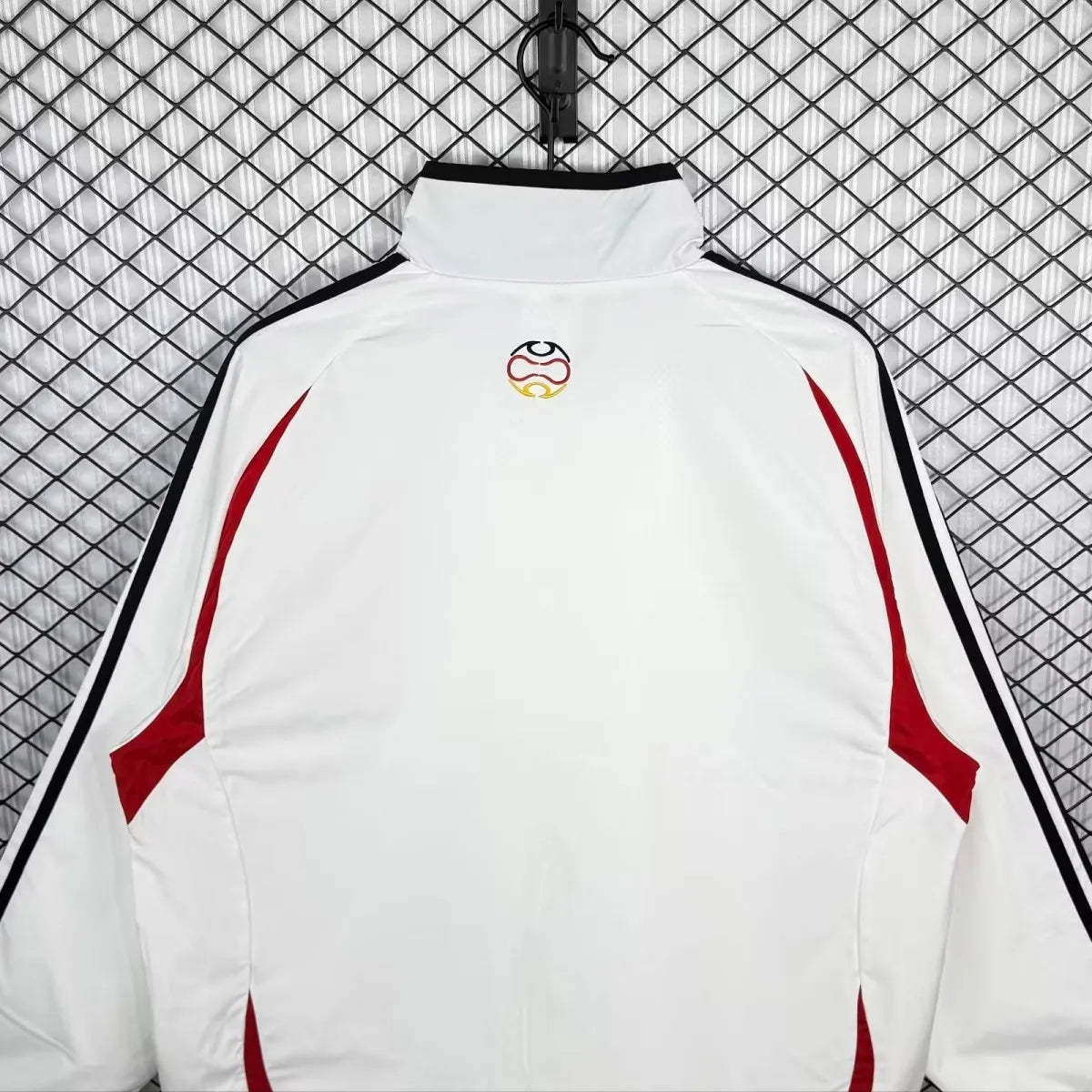 Germany 2005/06 all-weather retro track jacket, long sleeve, with team logo and vintage soccer style, from World Cup Retro Soccer Shop