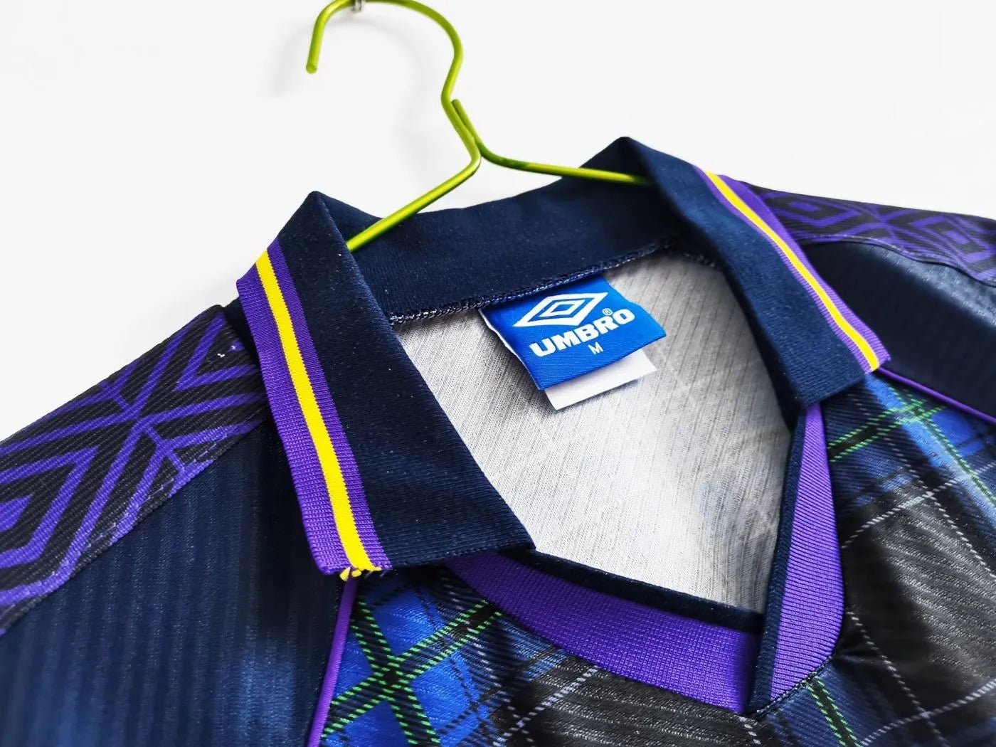 Scotland 🏴󠁧󠁢󠁳󠁣󠁴󠁿 Euro 1996 Home Jersey. - World Cup Retro Soccer Shop