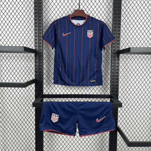 USA 🇺🇸 2025 Kids Kit Set, Away Jersey Shorts & Socks. - World Cup Retro Soccer Shop
