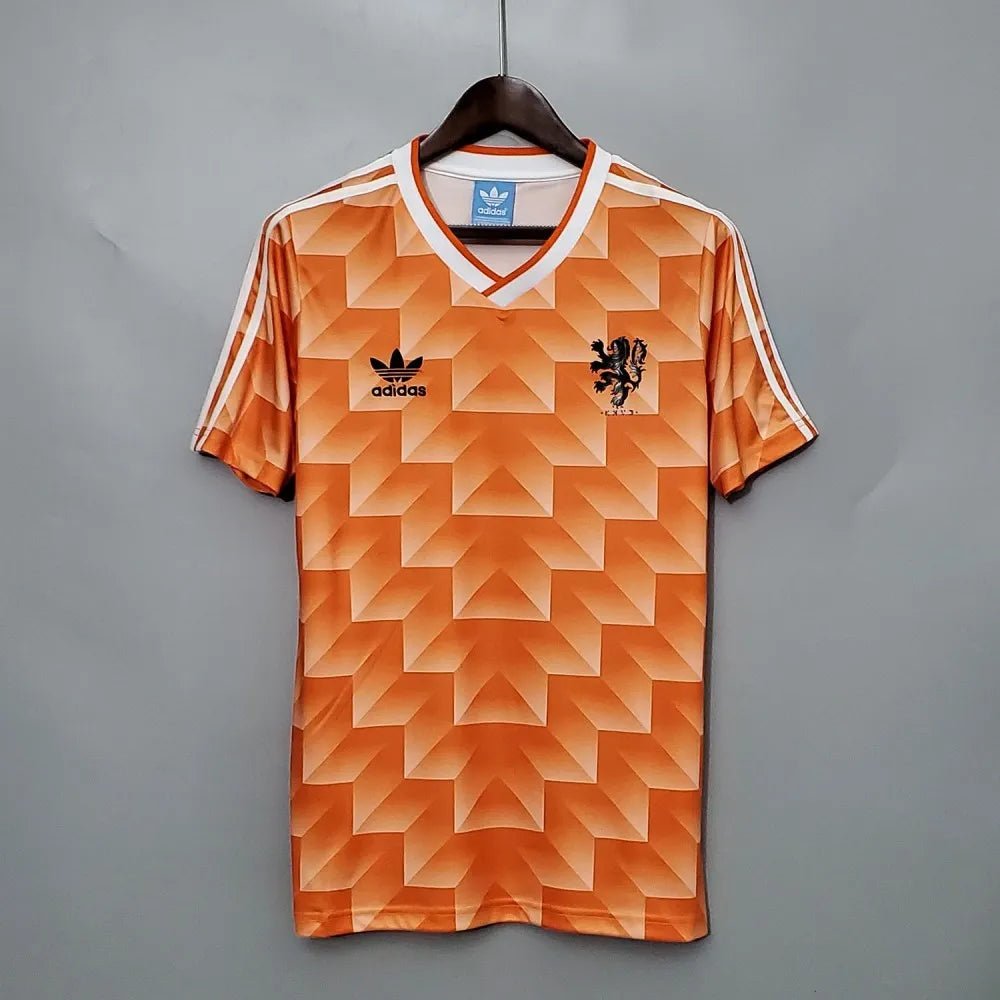 Netherlands 🇳🇱 1988 European Cup Champions Home Jersey. - World Cup Retro Soccer Shop