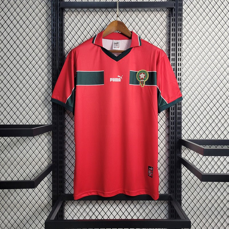 Morocco 🇲🇦 1998 World Cup Third Jersey. - World Cup Retro Soccer Shop