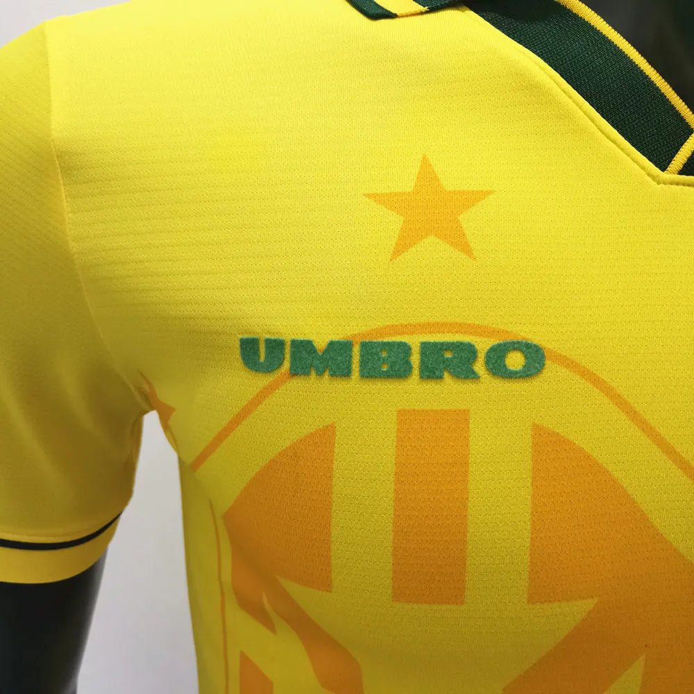 Brazil 🇧🇷 1994 World Cup “Champions” Home Jersey. - World Cup Retro Soccer Shop